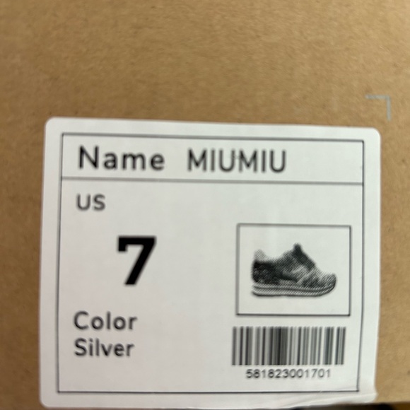 Mi.iM Miumiu Silver Glitter Sneaker - Picture 11 of 11